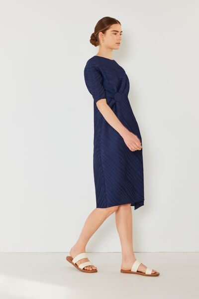 Marina West Swim Pleated Dolman Sleeve Dress *