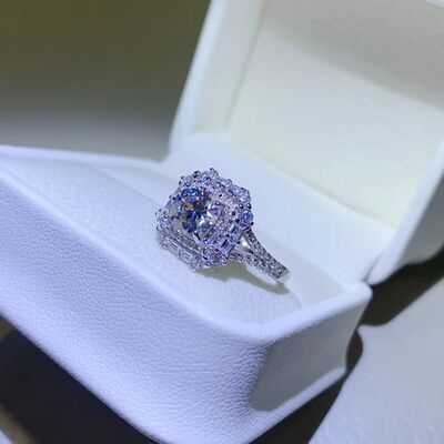 1 Carat Moissanite 925 Sterling Silver Ring 💜