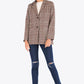 Women's Bryony Plaid Two-Button Blazer