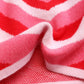 Heart Mock Neck Long Sleeve Sweater