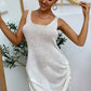 Drawstring Backless Mini Dress
