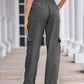 Straight Denim Cargo Pants