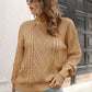 KnittedEmporium Cable-Knit Turtleneck Sweater