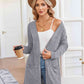 Ribbed Button Up Cardigan with Pockets