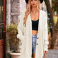 Collared Neck Button-Up Cardigan with Pockets