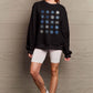 Simply Love Full Size Snowflakes Round Neck Sweatshirt