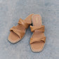 Qupid Women's Summertime Fine Double Strap Twist Sandals