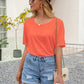 Round Neck Short Sleeve Top