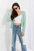 Culture Code Until You Came Color Block Duster Cardigan *