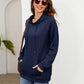 Full Size Raglan Sleeve Front Pocket Hoodie