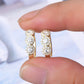 Moissanite 925 Sterling Silver Huggie Earrings | Length 0.64" Moissanite 0.07*6 Weight 0.1oz