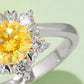 1 Carat Moissanite 925 Sterling Silver Cluster Ring 💜