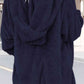 Teddy Hooded Jacket with Pockets
