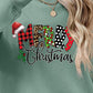 MERRY CHRISTMAS Round Neck Dropped Shoulder Sweatshirt