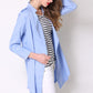 Women's Full Size Open Front Longline Trench Coat