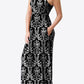 Full Size Empire Waist Sleeveless Dress with Pockets