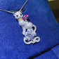 2 Carat Moissanite 925 Sterling Silver Necklace