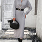 IdeationJovial Notched Neck Dropped Shoulder Button-Down Midi Dress