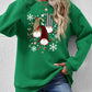 Christmas Winter Faceless Gnomes Graphic Drop Shoulder Sweatshirt