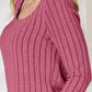 Basic Bae Full Size Ribbed Long Sleeve T-Shirt