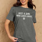Malibu Dreams Simply Love Full Size Dog Paw Graphic Cotton T-Shirt