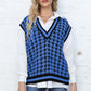 Ribbed V-Neck Sleeveless Sweater