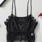 CAMI CHIC V-Neck Lace Cropped Cami 🦋