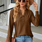 Notched Long Sleeve T-Shirt