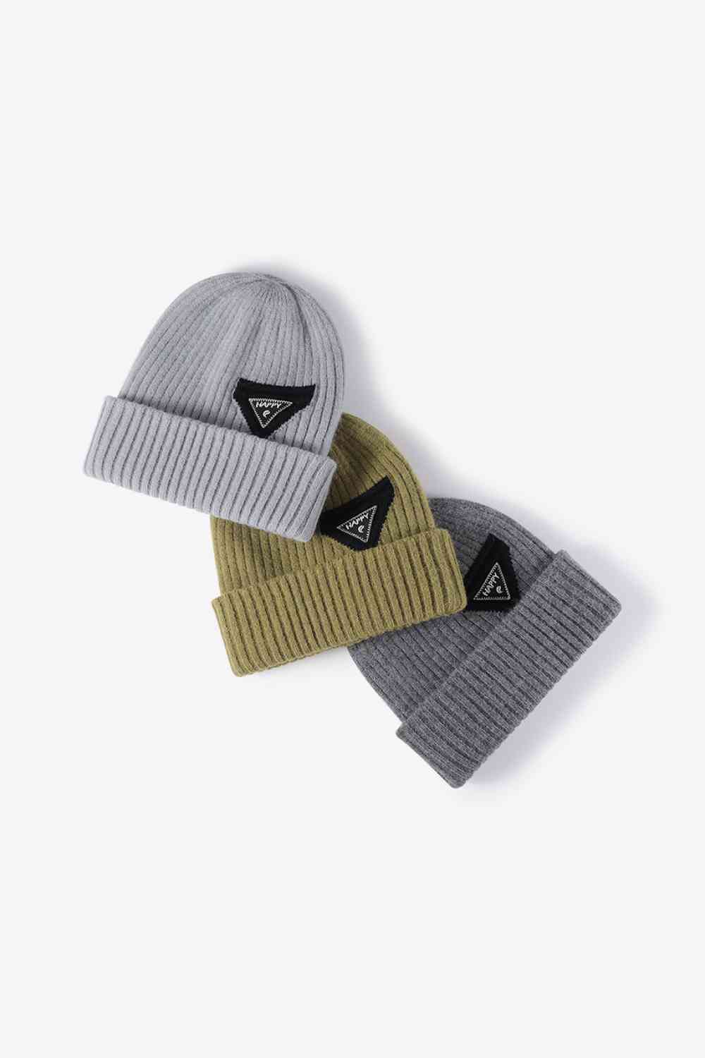 CHIC HATZ HAPPY Hat Contrast Beanie