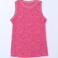 Malibu Dreams Women's Full Size Printed Round Neck Tank