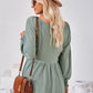 Full Size V-Neck Lantern Sleeve Blouse