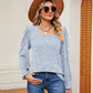 Full Size Square Neck Puff Sleeve Top