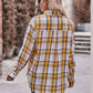 Plaid Dropped Shoulder Longline Shirt
