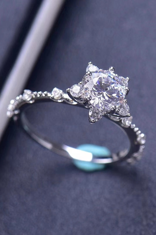 1 Carat Moissanite 6-Prong Ring  💜