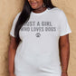 Malibu Dreams Simply Love Full Size Dog Paw Graphic Cotton T-Shirt