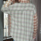 Plaid Collared Neck Long Sleeve Shirt