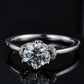1 Carat Moissanite 925 Sterling Silver Ring  💜
