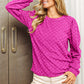BiBi Round Neck Brushed Checker Top - Brand BiBi