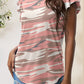 Printed Round Neck Short Sleeve T-Shirt