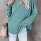 Buttoned Drop Shoulder Top