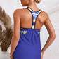 SANDn'SUN Chevron Stripe Full Size Racerback Swim Tank