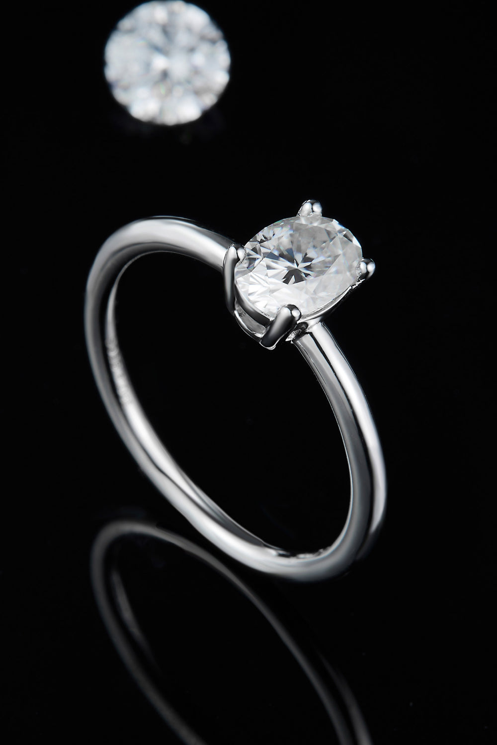 1 Carat Moissanite 925 Sterling Silver Solitaire Ring 💜