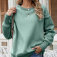 Malibu Dreams Dropped Shoulder Slit Sweatshirt