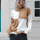 Contrast Drop Shoulder Sweater