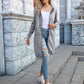 Full Size Zip-Up Longline Hoodie with Pockets