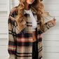 Plaid Pocketed Button Down Shacket