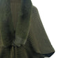 One Size Fringe Detail Long Sleeve Ribbed Poncho