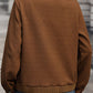 Textured Zip Up Collared Neck Jacket