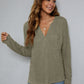 Beauteous Dropped Shoulder High-Low Waffle-Knit Top