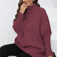 One Size Turtle Neck Long Sleeve Ribbed Sweater